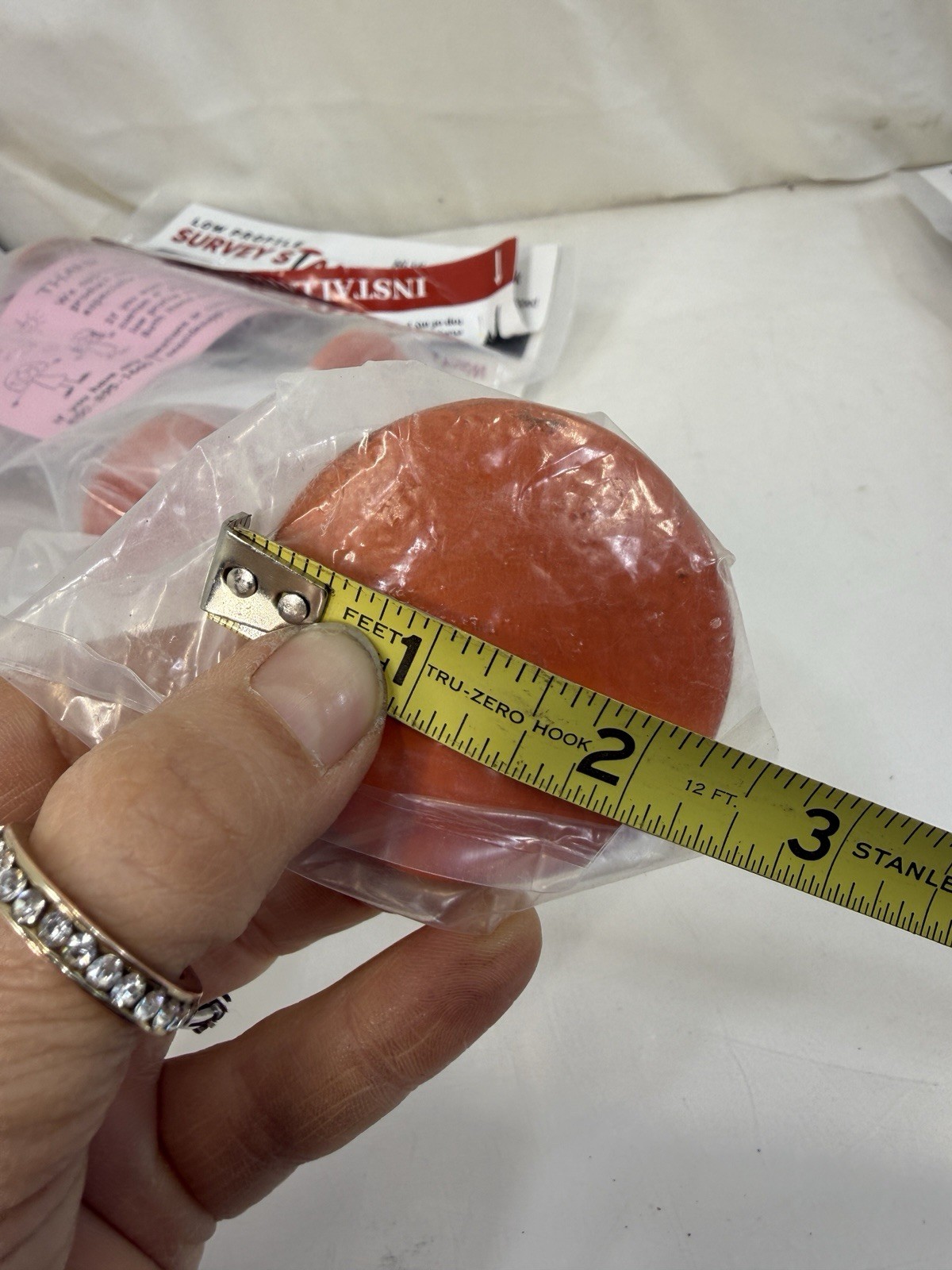 Low Profile Survey Stakes Hi-Vis Orange – 4 Pack
