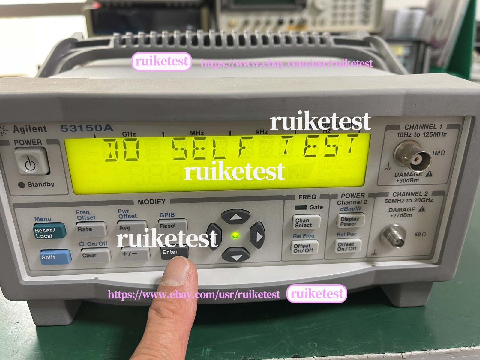 Agilent Keysight 53150A 10Hz-20GHz CW Microwave Frequency Counter _1096