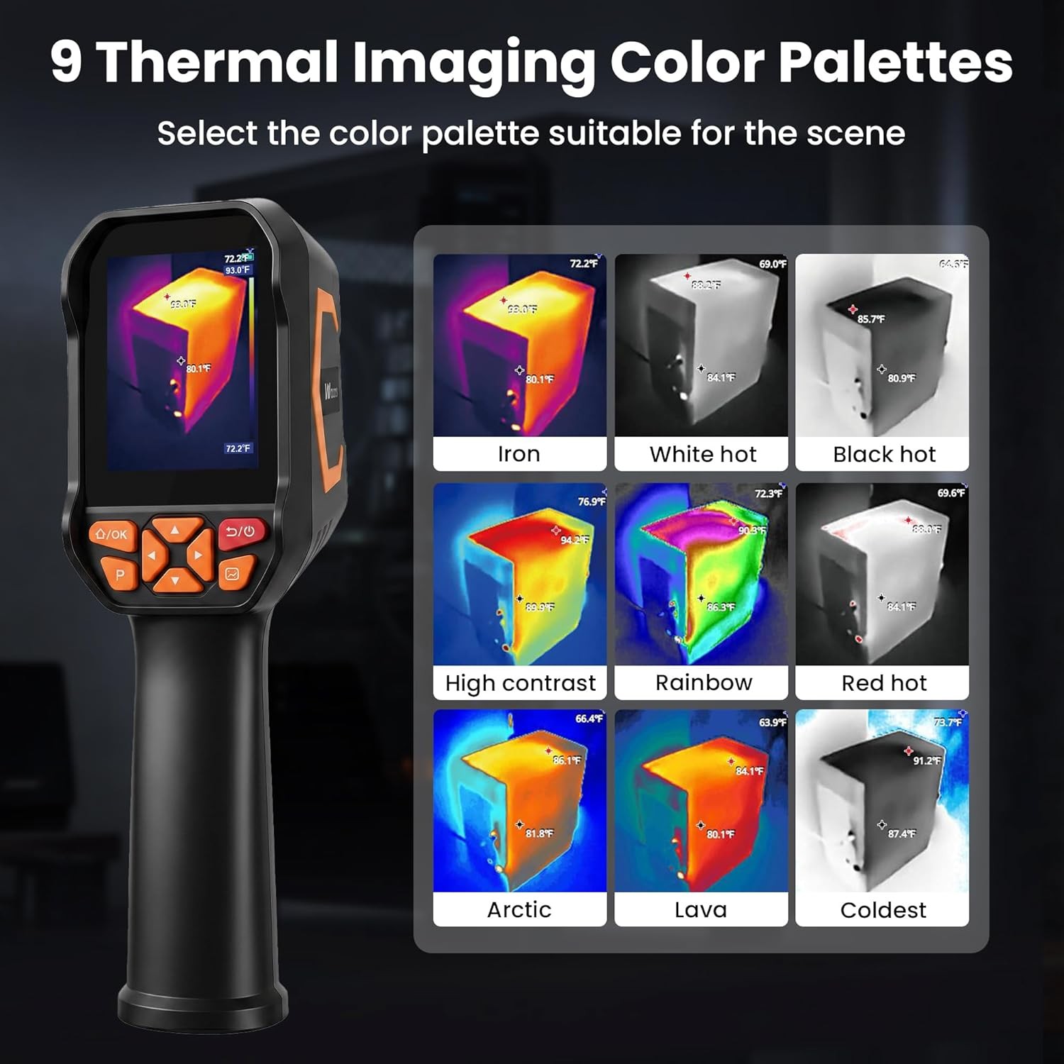 ANXTECH Handheld Thermal Camera 240 x 180 TISR Resolution for Home Inspection