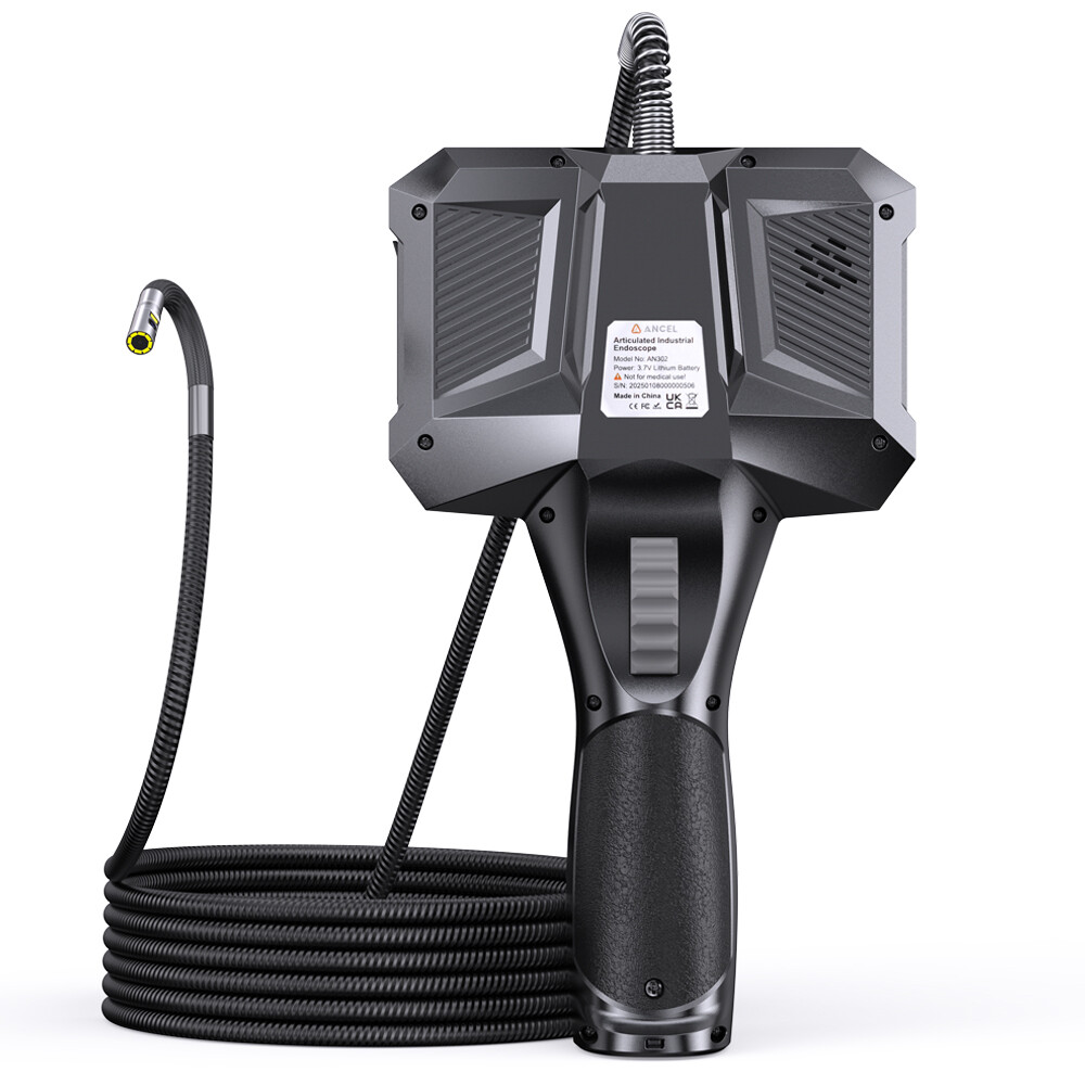 6.5mm 4.3Inch Articulating Borescope Endoscope Inspection Camera With 7LED Light