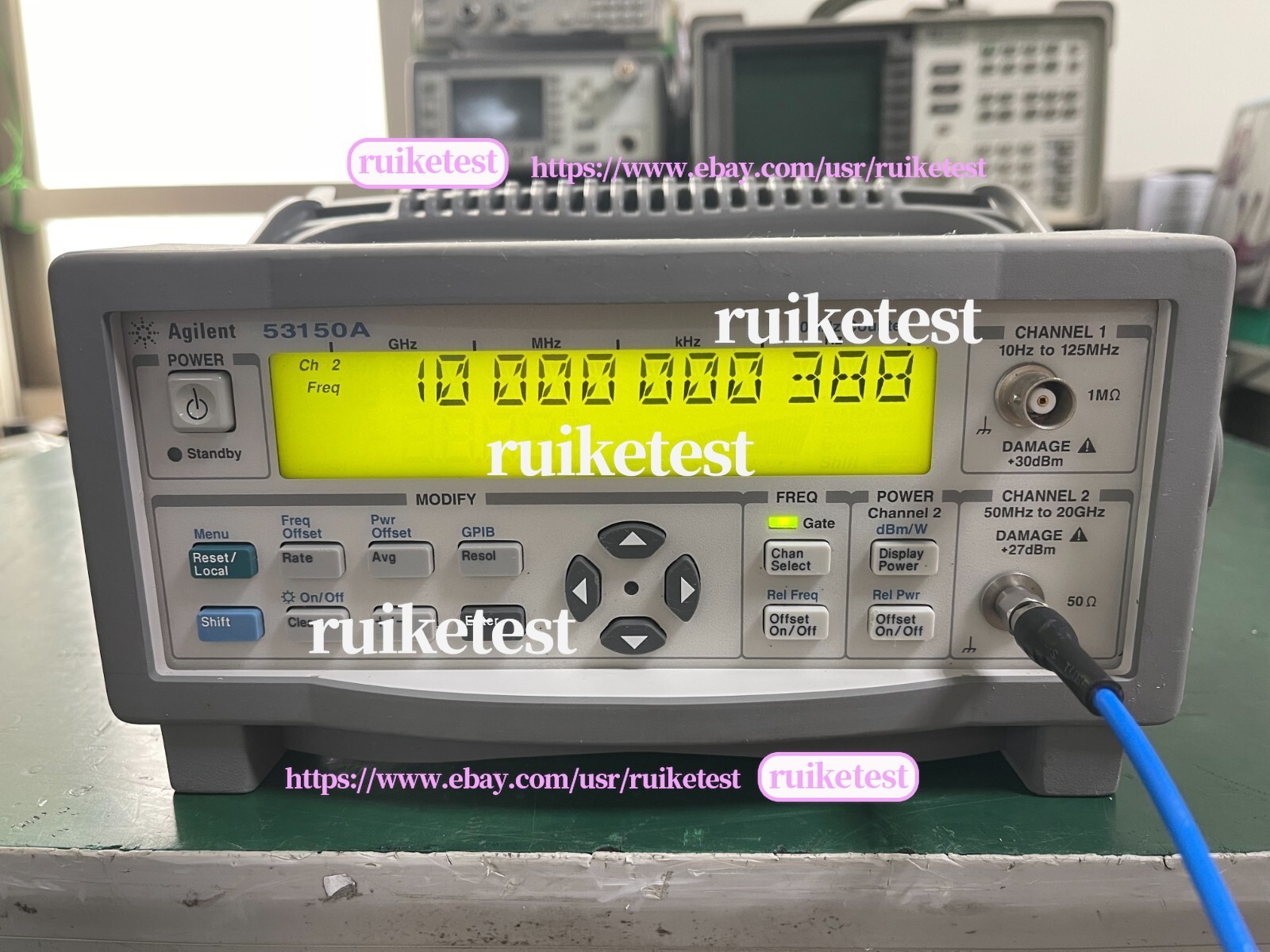 Agilent Keysight 53150A 10Hz-20GHz CW Microwave Frequency Counter _1097