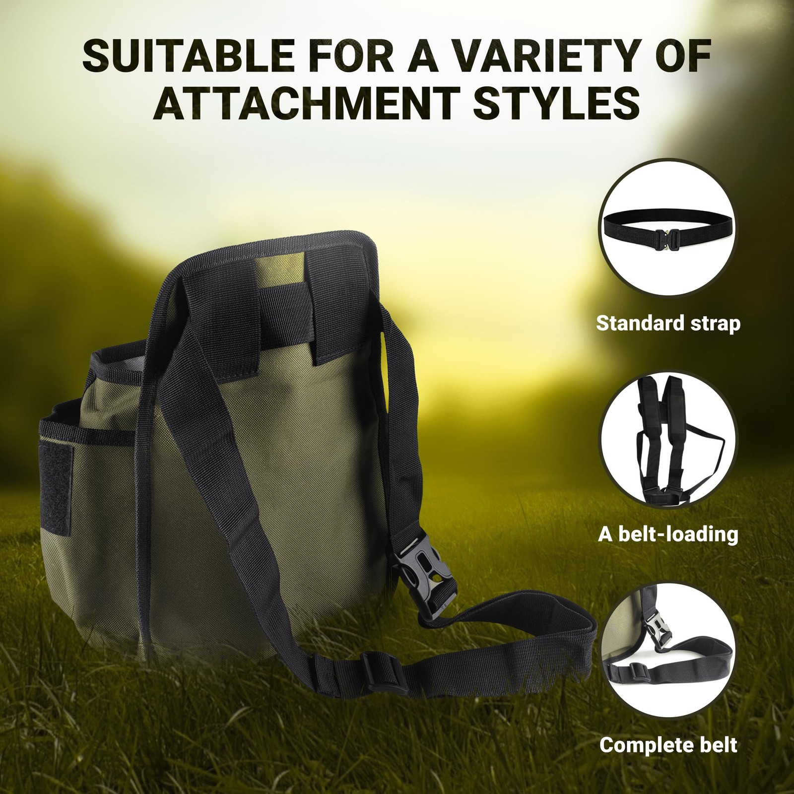 Metal Detecting Finds Bag Waist Digger Pouch Tools Bag for Pinpointer, Metal …