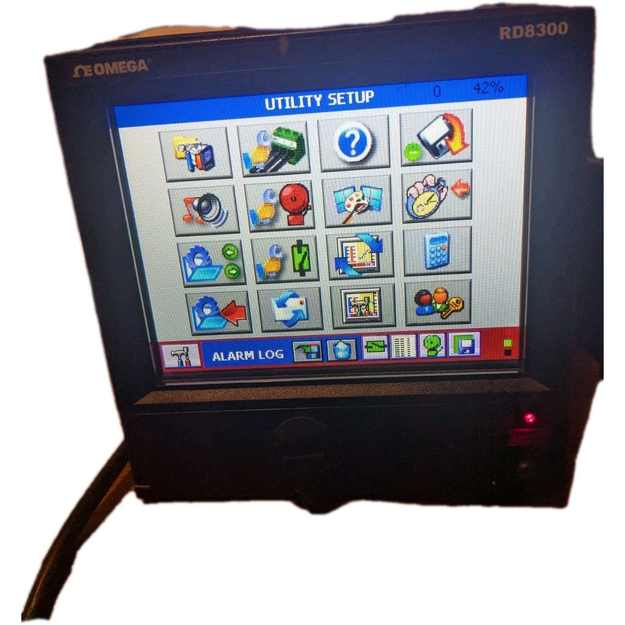 Omega RD8300 Paperless Recorder Data Acquisition Touchscreen Ethernet Tested