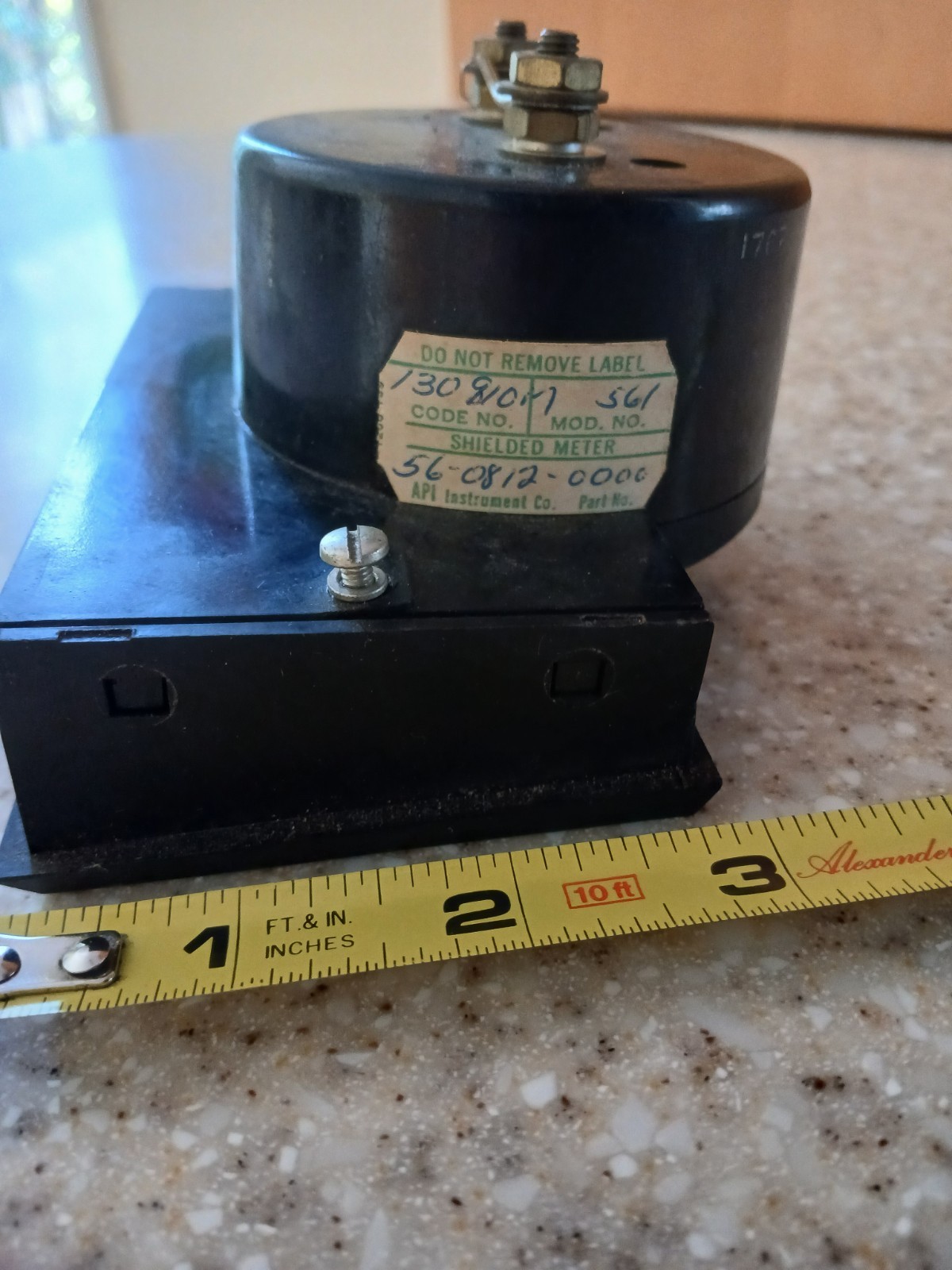 API 10kV DC Rectangular Panel Volt Meter – TESTED – 20 microamp FS movement