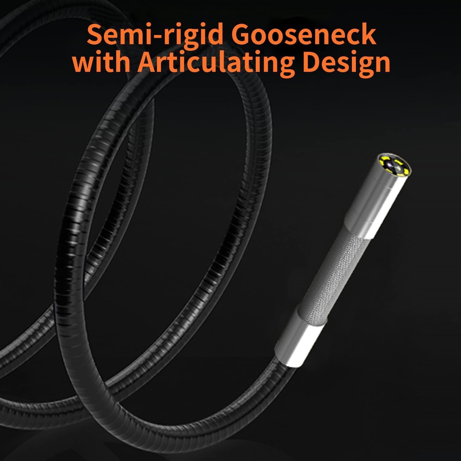 Versatile 10FT Industrial Borescope Camera – Autofocus & 8X Zoom, Waterproof