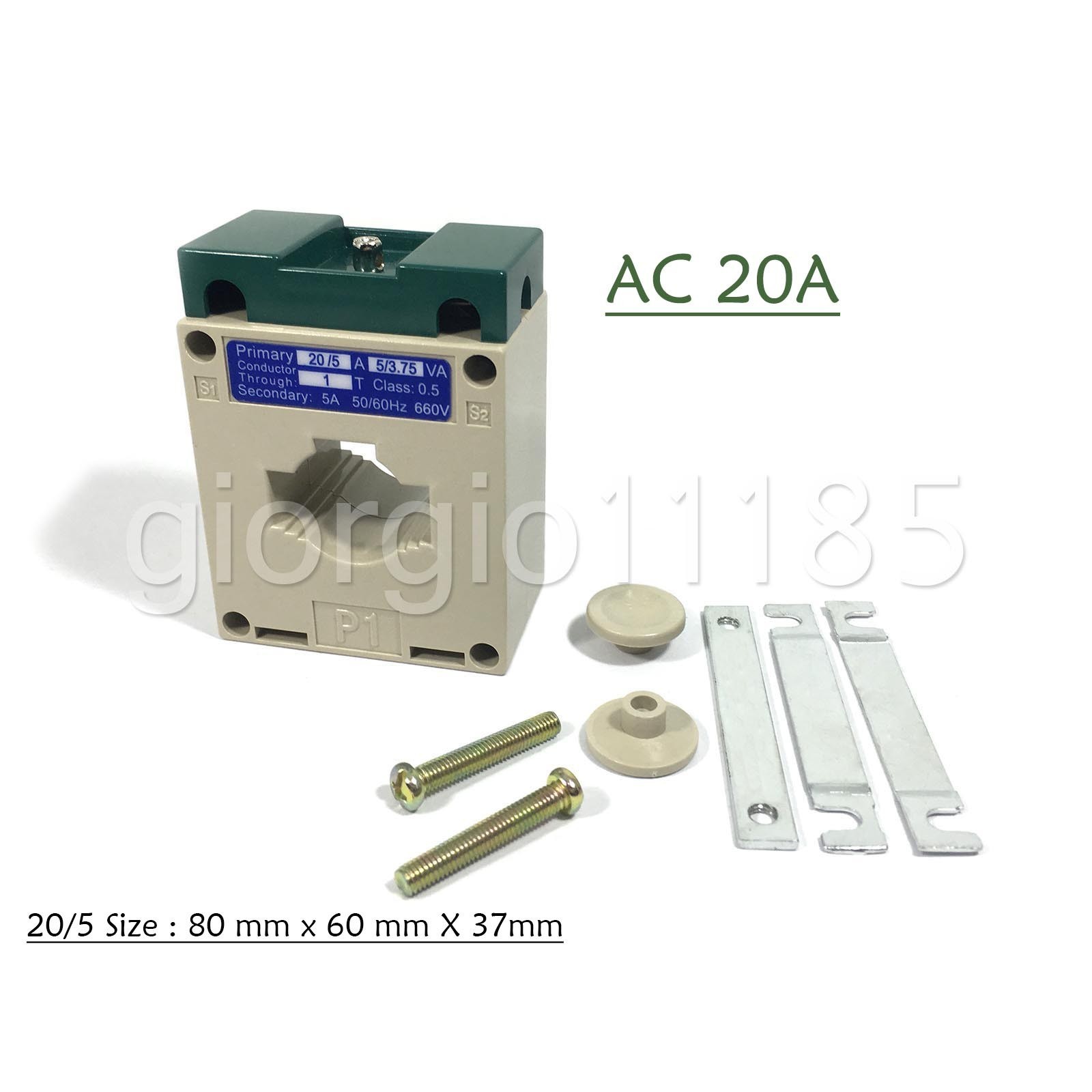 Analog AMP Current Panel Meter Gauge AC 0-20A 85L1 &Current Transformer