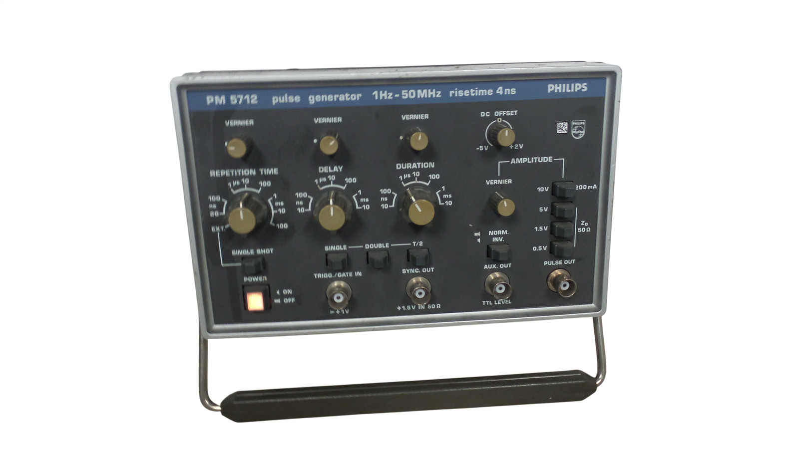 Philips PM 5712 Pulse Generator 1 Hz – 50 MHz Risetime 4ns – Free Shipping