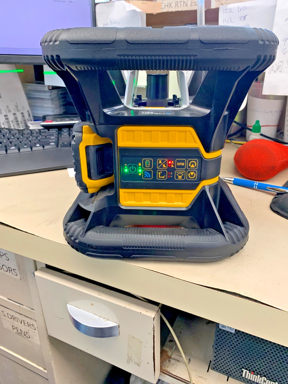 DEWALT DW080LGS 20V MAX Cordless Tool Connect Green Tough Rotary Laser Level