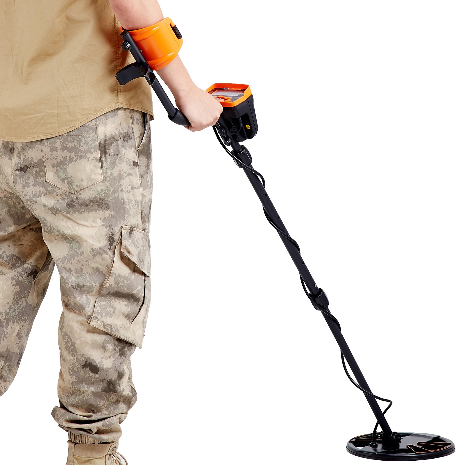 VEVOR Metal Detector for Adults Professional Gold Detector 10in IP68 Waterproof