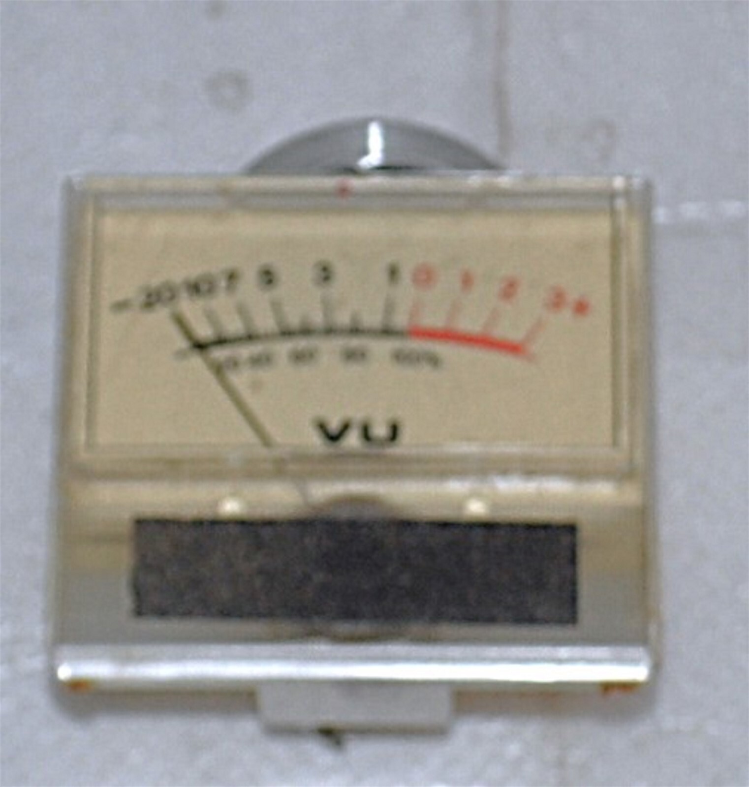 UNBRANDED VU POWER METER 2 X 1 3/4 INCH VINTAGE SINGLE ONE