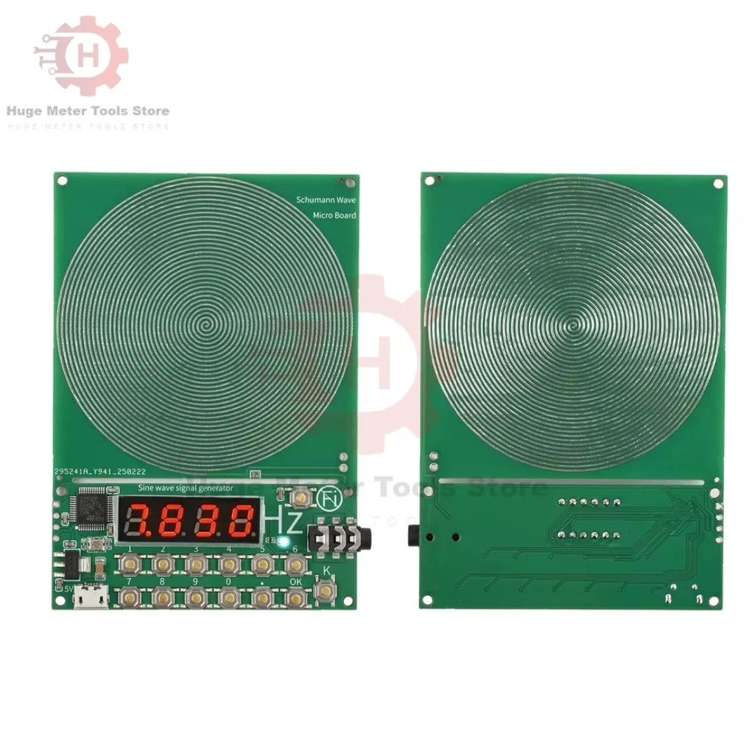 For Schumann Wave Generator Pulse Sine Frequency+Audio Output Connector+Case