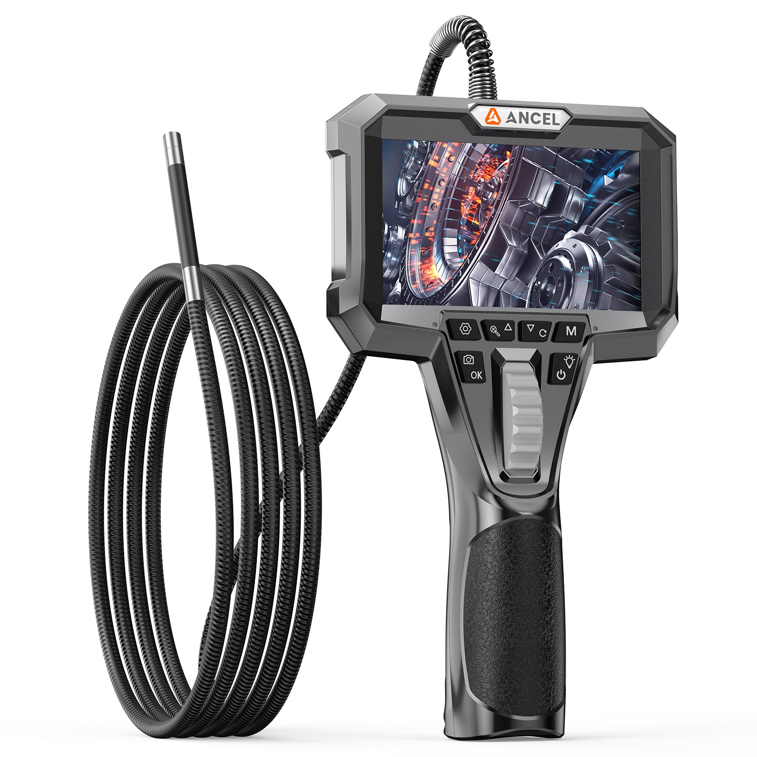 210° 4.3inch Inspection Camera with Screen Borescope Camera 3.9MM Scope Diamete