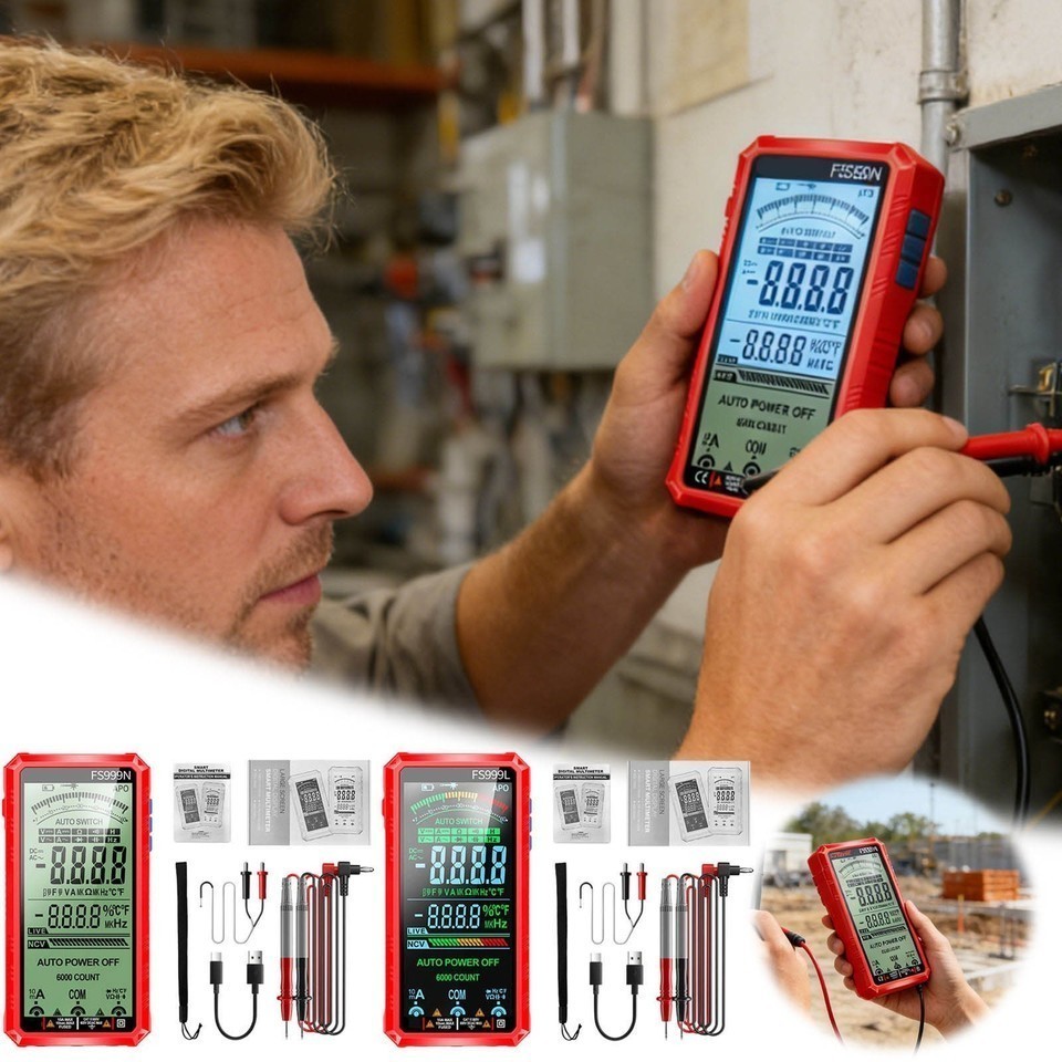Professional Smart Fully Automatic True Rms 6000 Count Digital Voltmeter