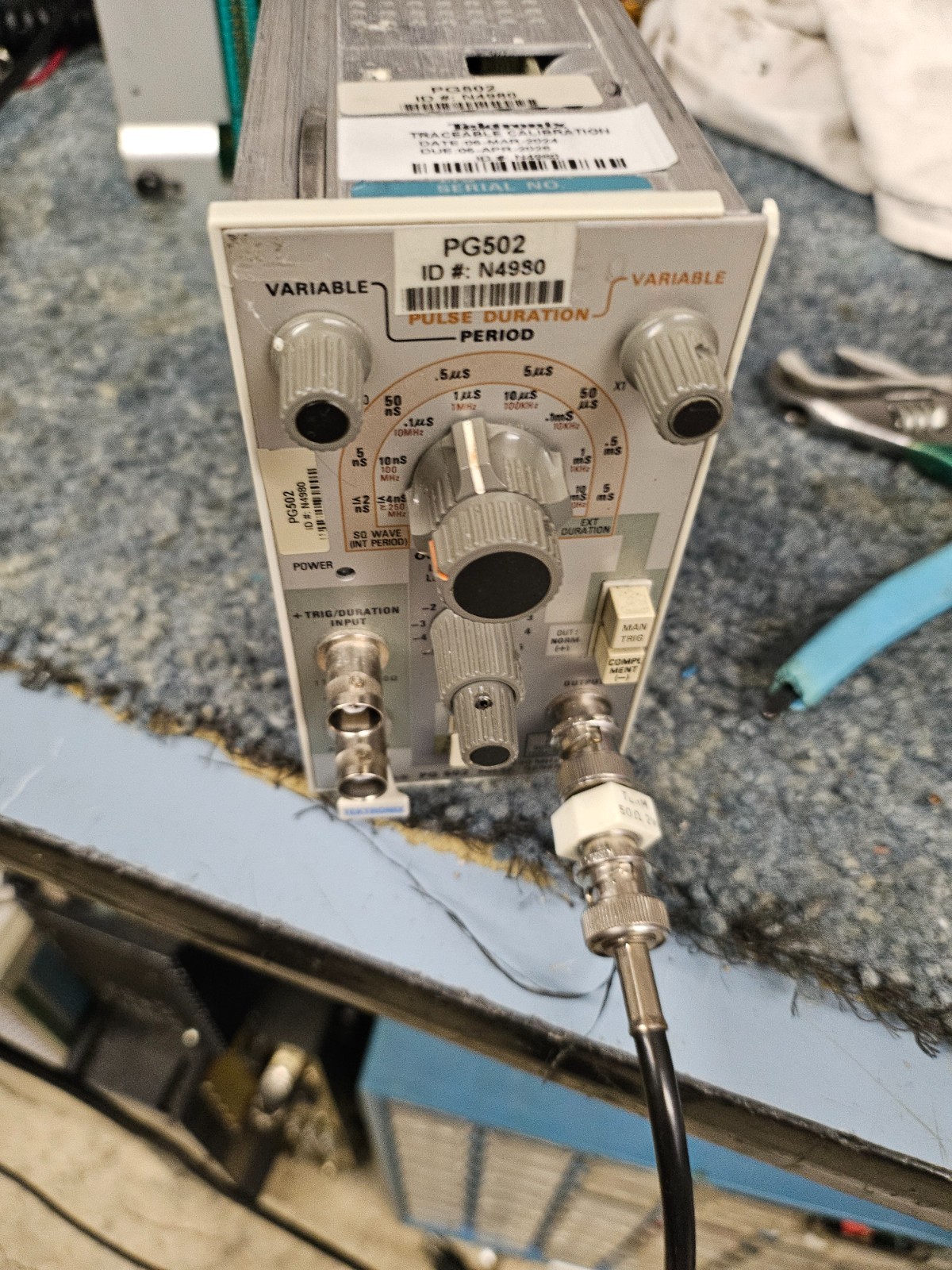 Tektronix PG-502 Pulse Generator – Has output, needs some work, sold AS-IS