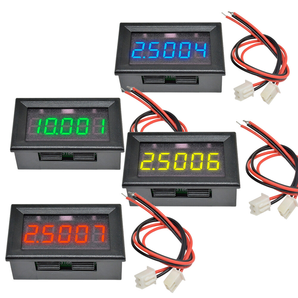 DC 0-4.3000-33.000V 5 Digit LED Digital Voltage Panel Meter Voltmeter 4 Color