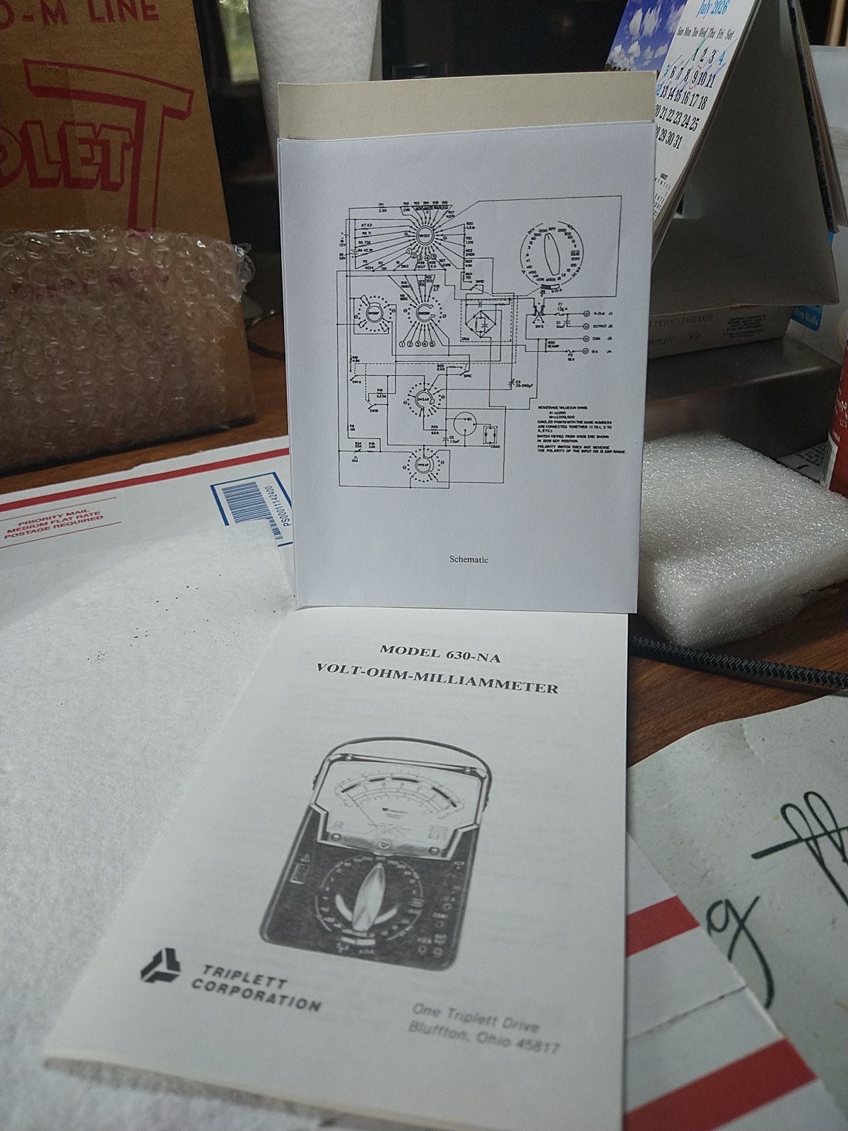 TRIPLETT VOLT OHMS METER 630-NA NEVER USE FOR COLLECTORS PEOPLE WITH ORIGINAL BO