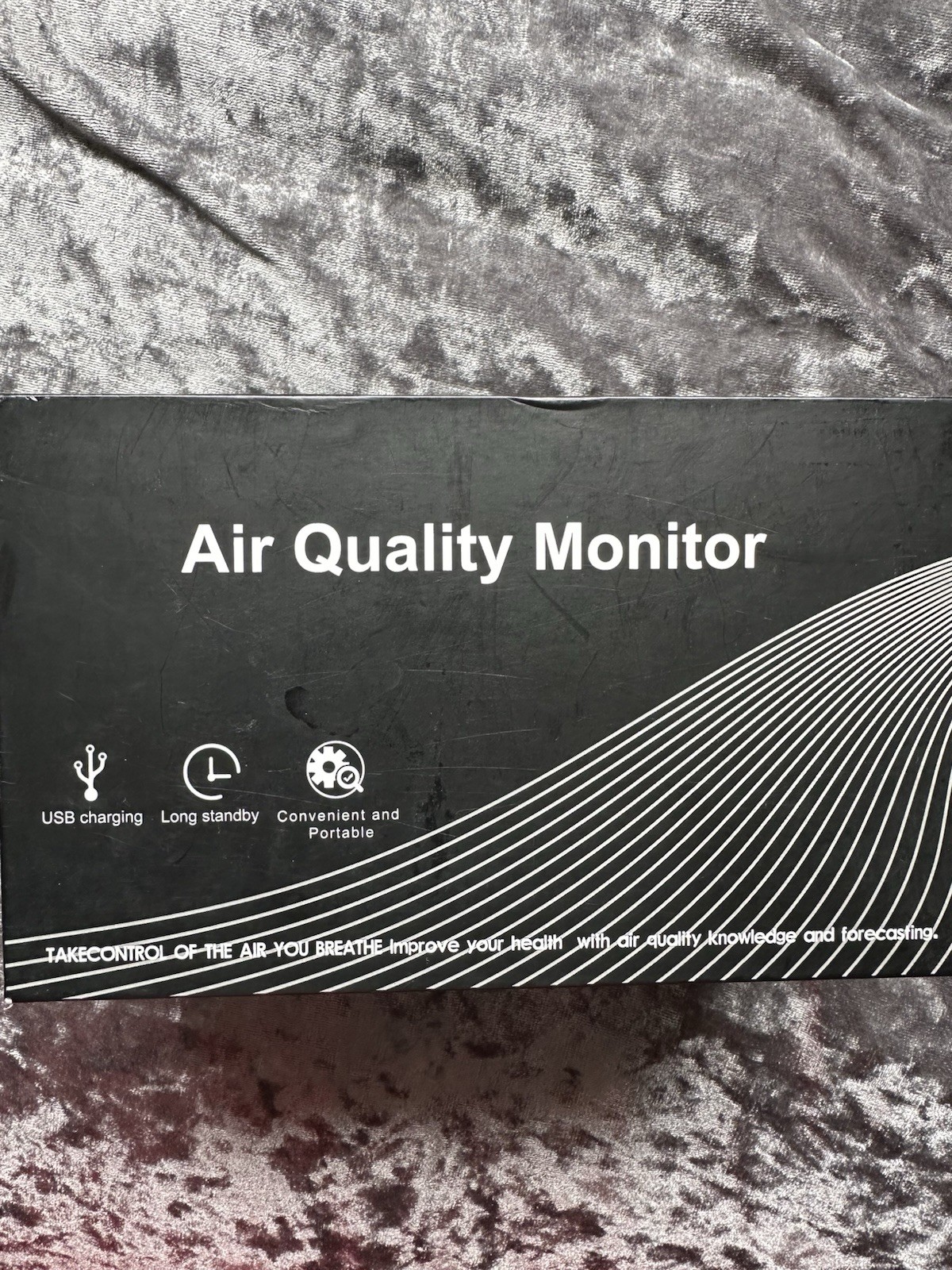 12-in-1 Portable Indoor Air Quality Monitor for CO2, PM, TVOC, Temp & Humidity
