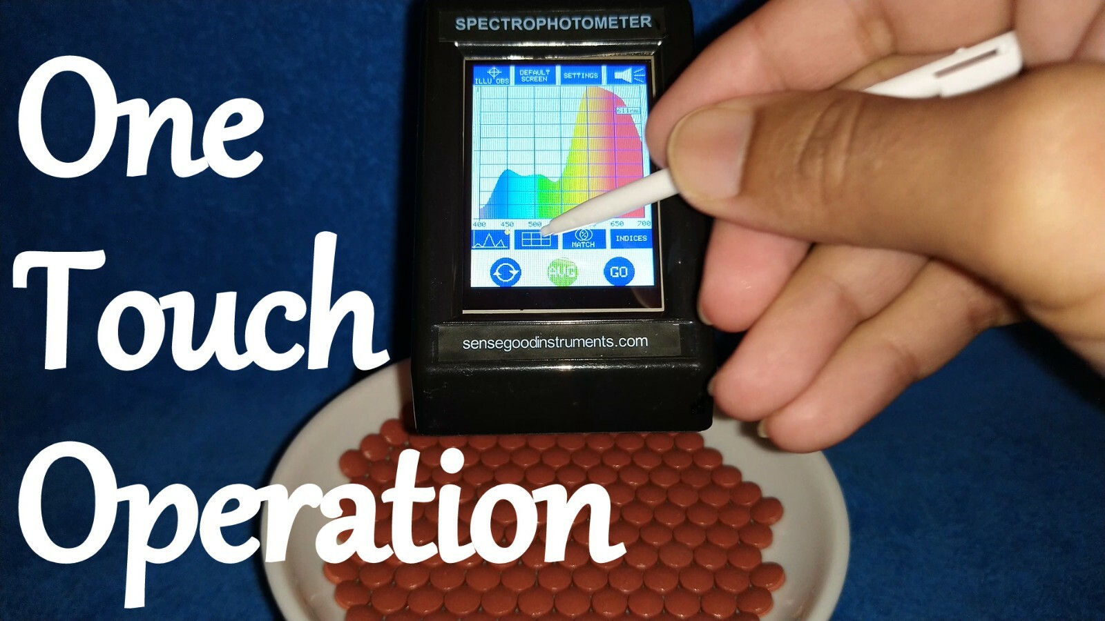 NEW ARRIVAL Handheld Digital Colorimeter Reflectance Long Life LED Illumination