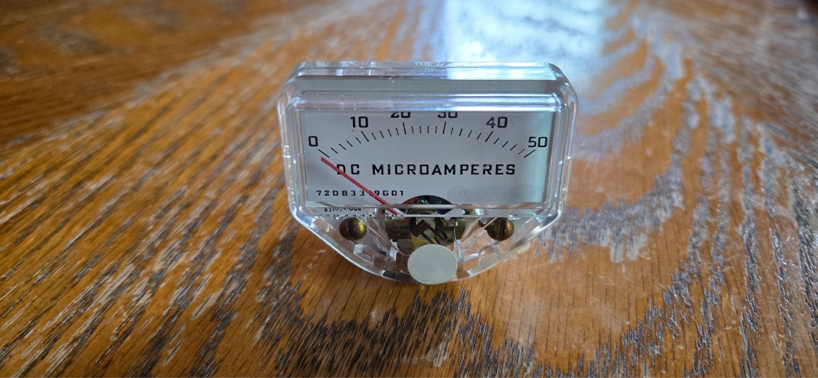 VTG Unbranded 0-50 DC Microamperes 1.5″×2″ Panel Meter