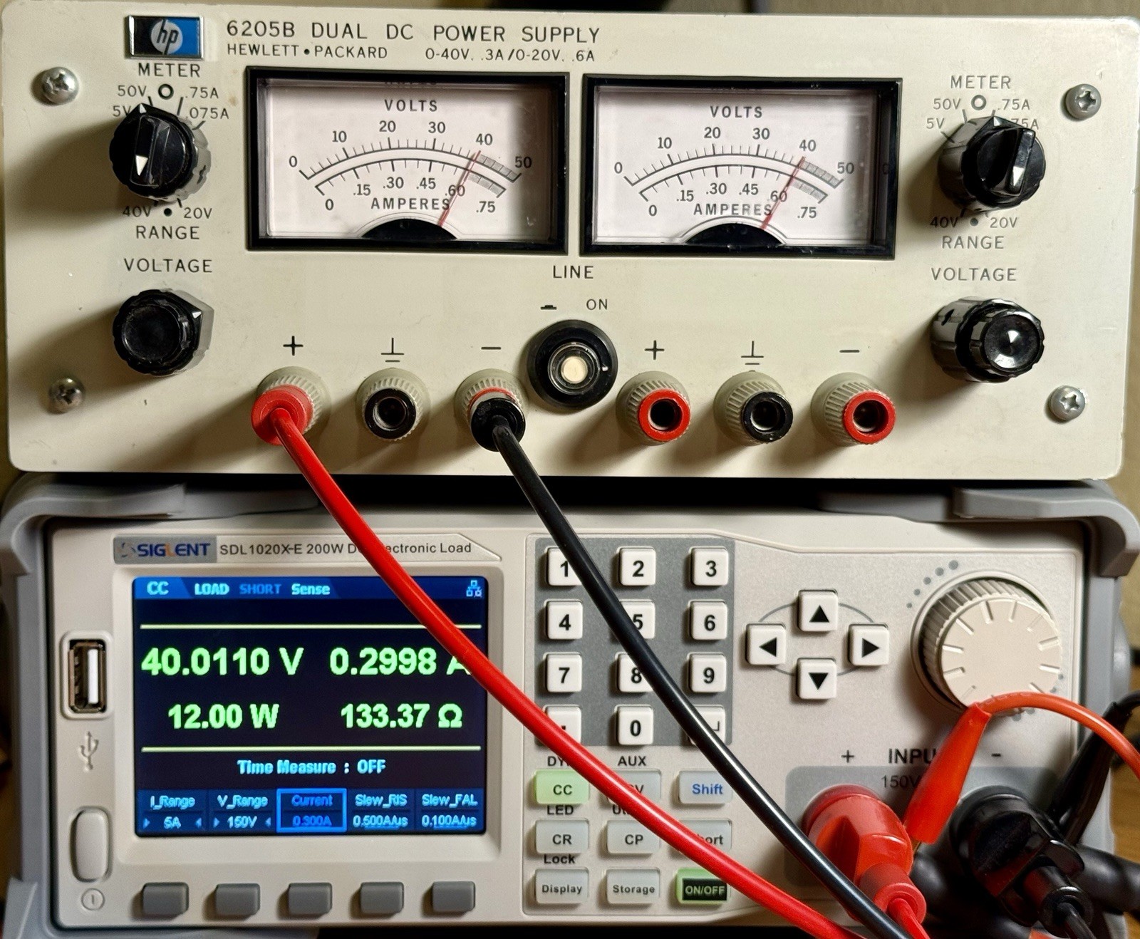 ⚡ Hewlett Packard 6205B Dual Output Linear DC Power Supply 40V .3A / 20V .6A