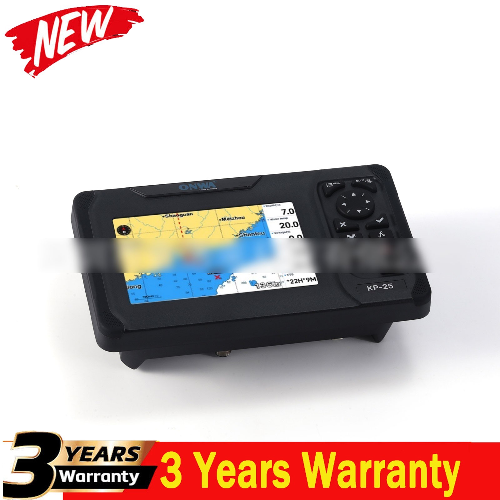 ONWA 5in /7in LCD Marine GPS Chart Plotter GPS+Beidou/Option Galileo/Glonass