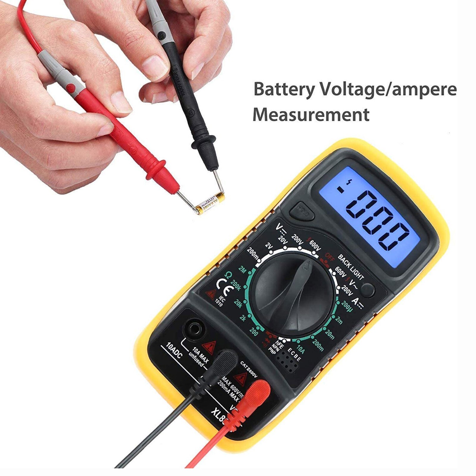 Digital Multimeter Voltmeter XL830L AC DC Ammeter Ohmmeter Volt Meter Tester Ohm