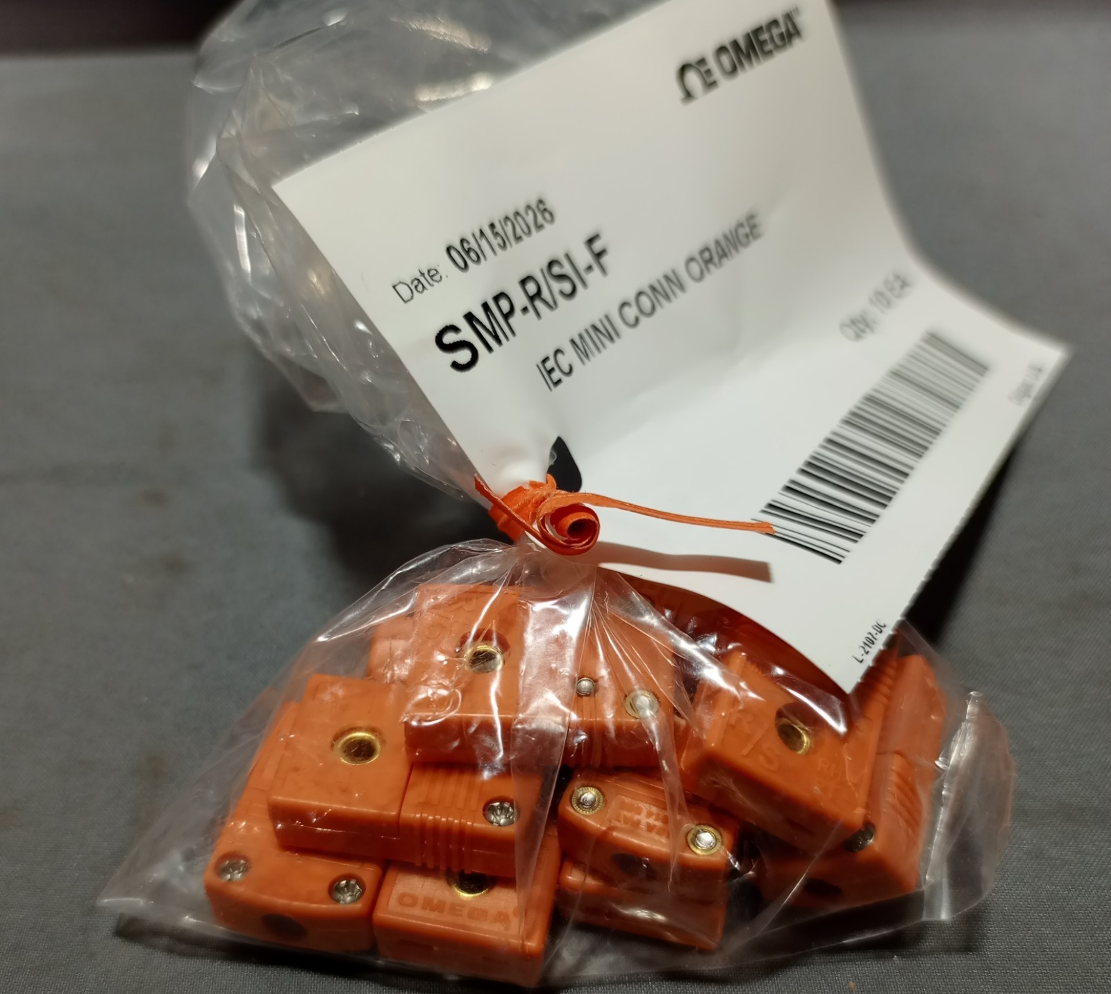 Lot Of 10 Omega SMP-R/SI-F Iec Mini Conn Orange