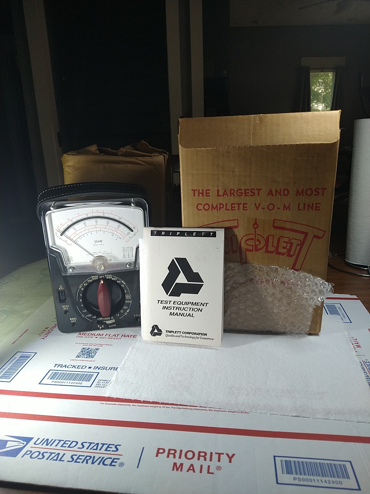 TRIPLETT VOLT OHMS METER 630-NA NEVER USE FOR COLLECTORS PEOPLE WITH ORIGINAL BO