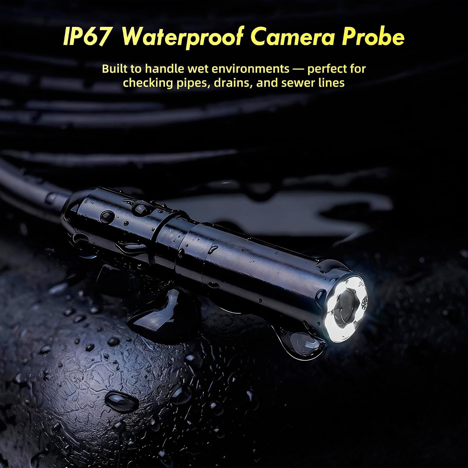Industrial 1080P Inspection Camera with Lighting – 4.3 Inch Screen & Accessories