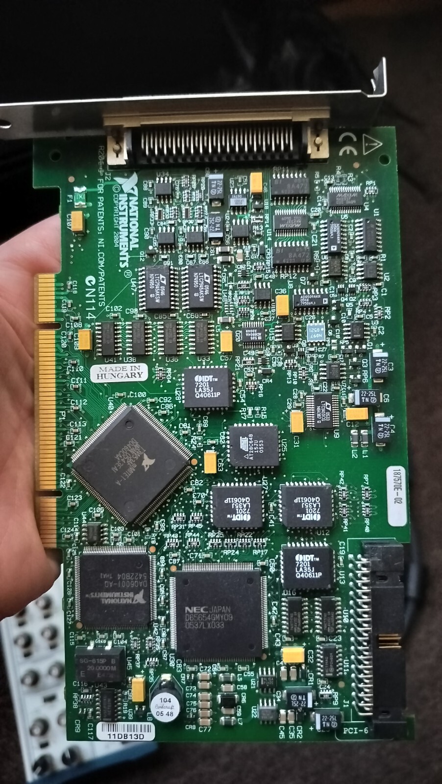 National Instrument PCI-6024E Multifunction I/O DAQ Device + Optional Cable