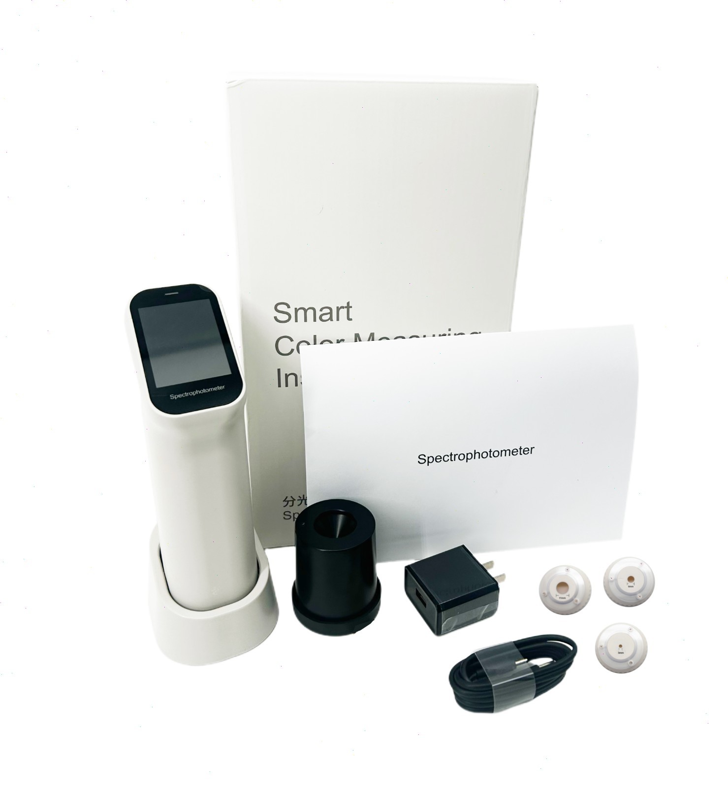 Digital Color Difference Meter with 3 Apertures LED UV Dual Optical Path Design