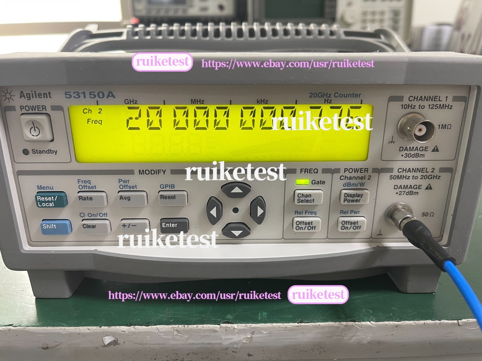 Agilent Keysight 53150A 10Hz-20GHz CW Microwave Frequency Counter _1097