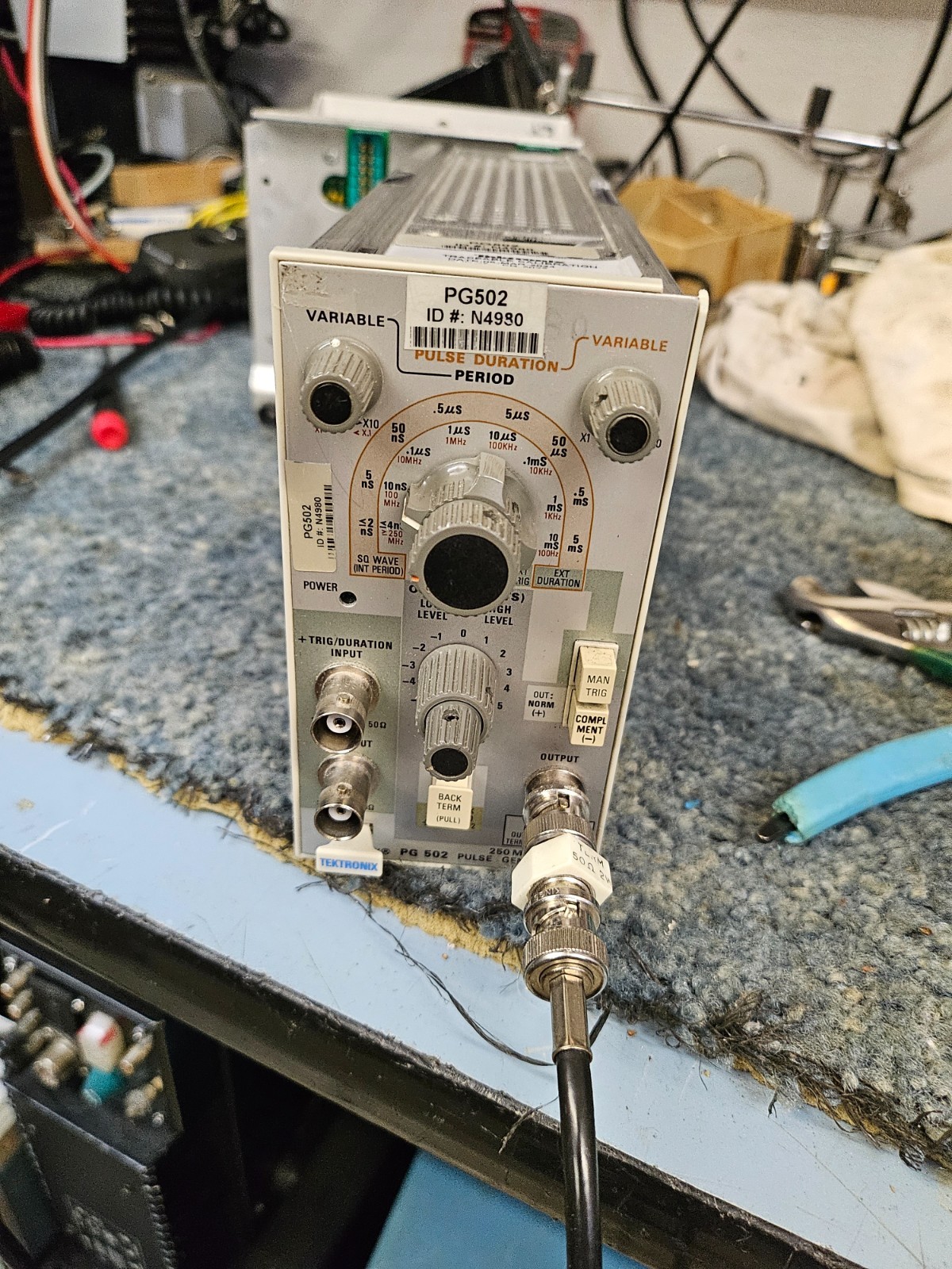 Tektronix PG-502 Pulse Generator – Has output, needs some work, sold AS-IS
