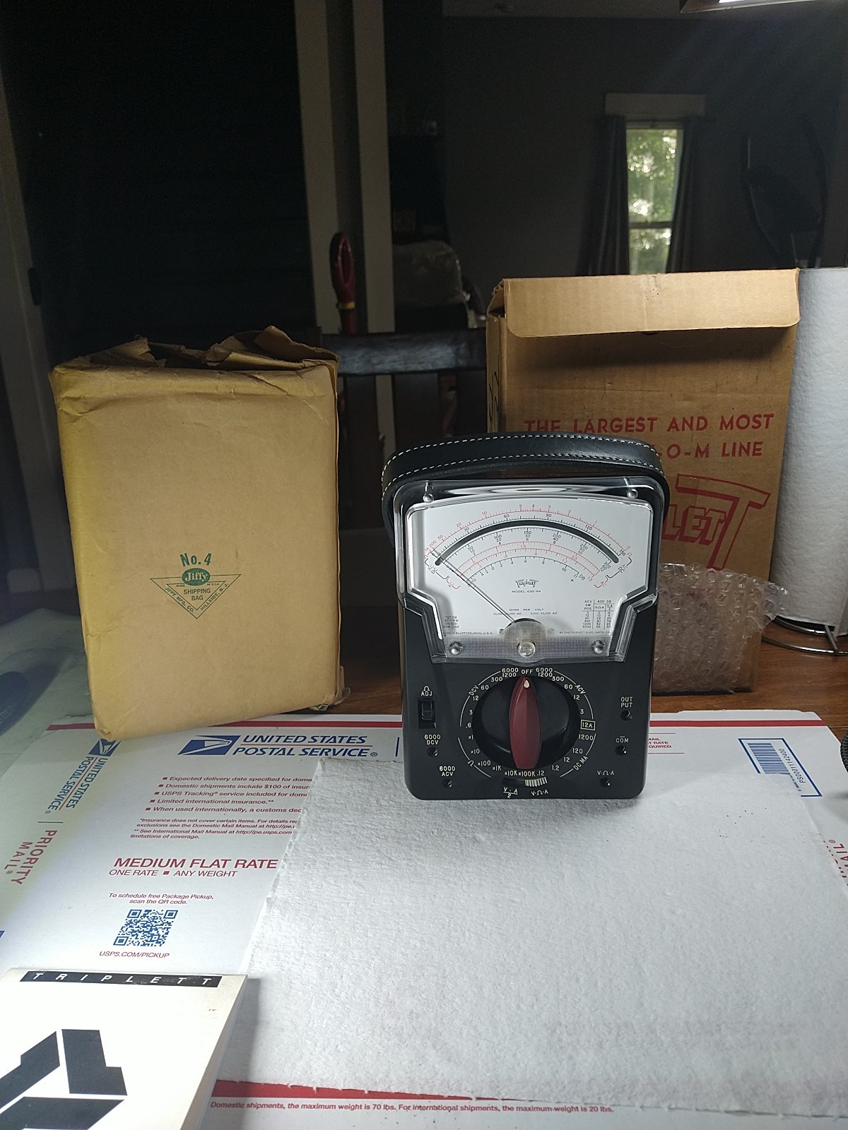 TRIPLETT VOLT OHMS METER 630-NA NEVER USE FOR COLLECTORS PEOPLE WITH ORIGINAL BO