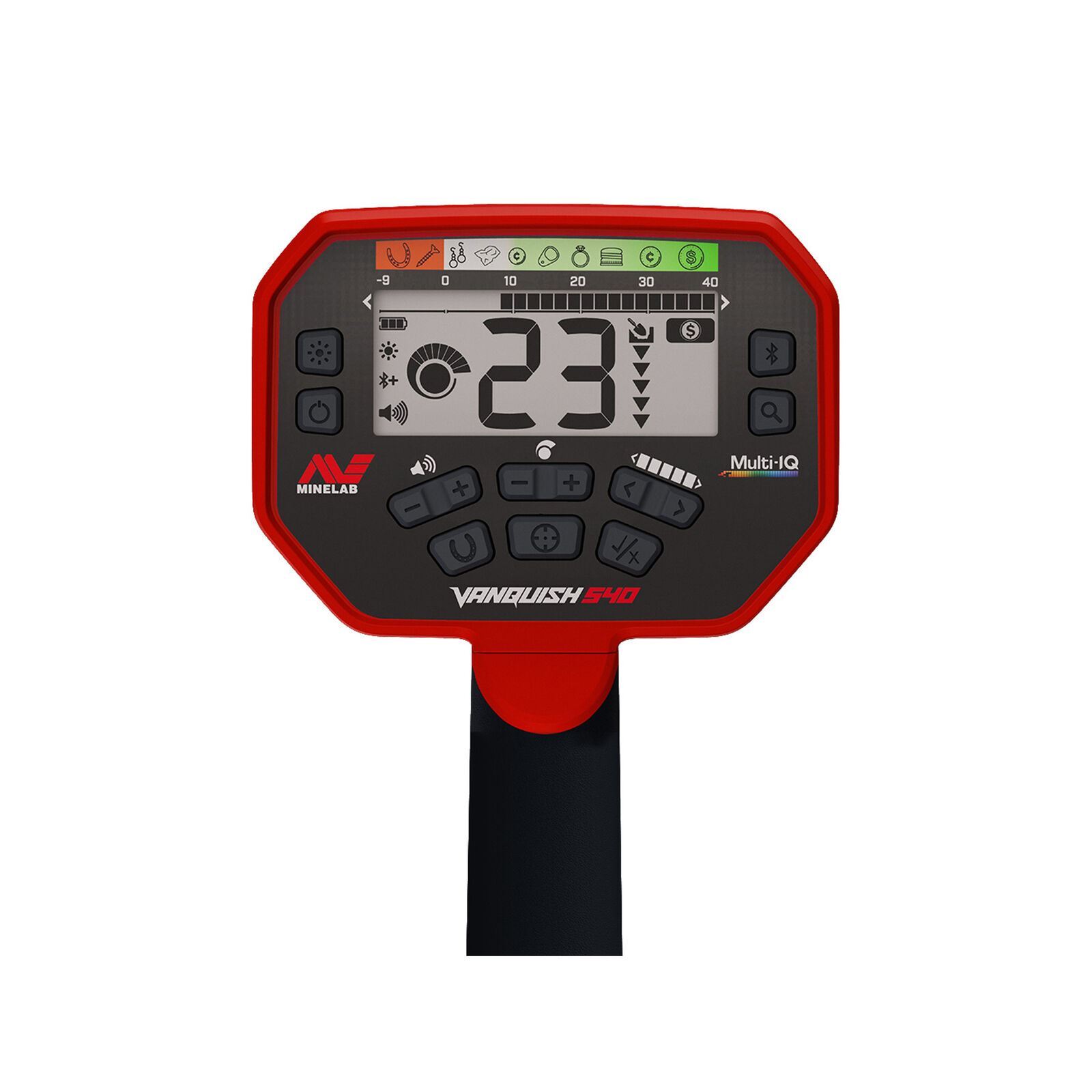Minelab VANQUISH 540 Metal Detector with V12 12″ x 9″ Waterproof DD Coil