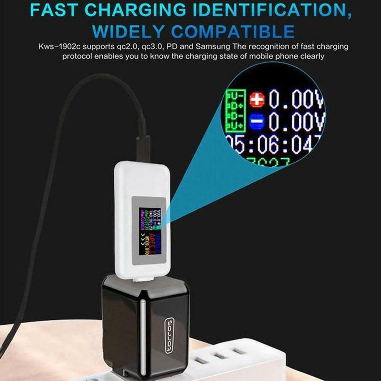 10 in 1 USB Type C Bi-directional Tester DC Voltage Current Capacity Meter