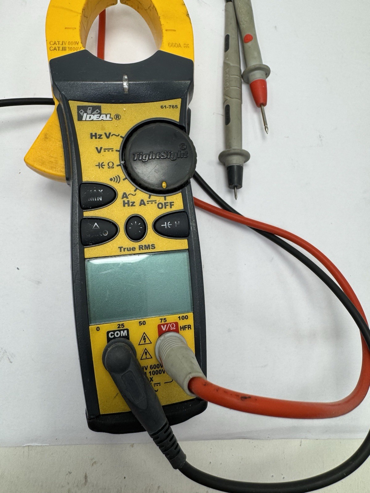 Ideal 61-765 660A 1000V AC DC TightSight Clamp MeterTRMS Capacitance Frequency