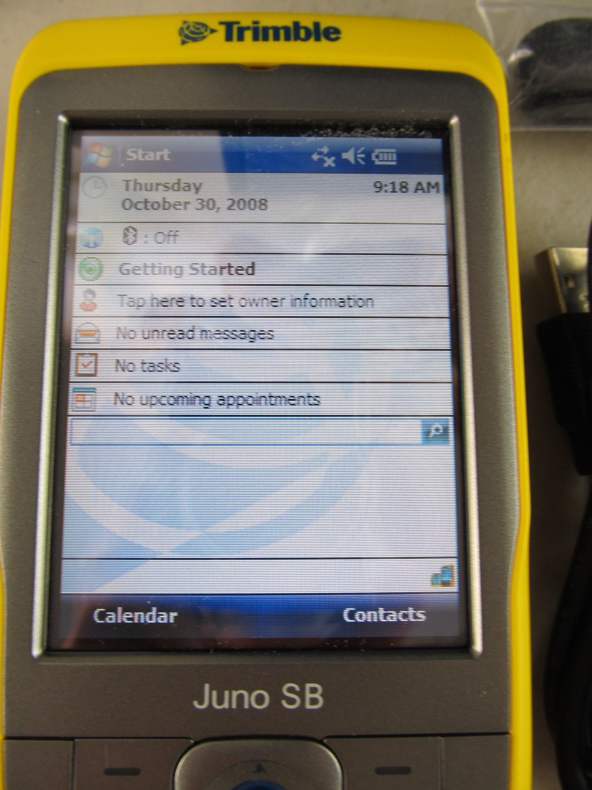Trimble Juno SB GIS GPS Data Mapper w/ Battery, Box, Charger, CD
