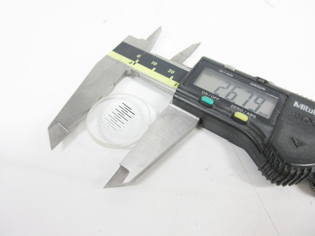 EDMUND OPTICS VARIABLE COMPARATOR RETICLE 30587 30-587 ENGLISH THICKNESS GAUGE