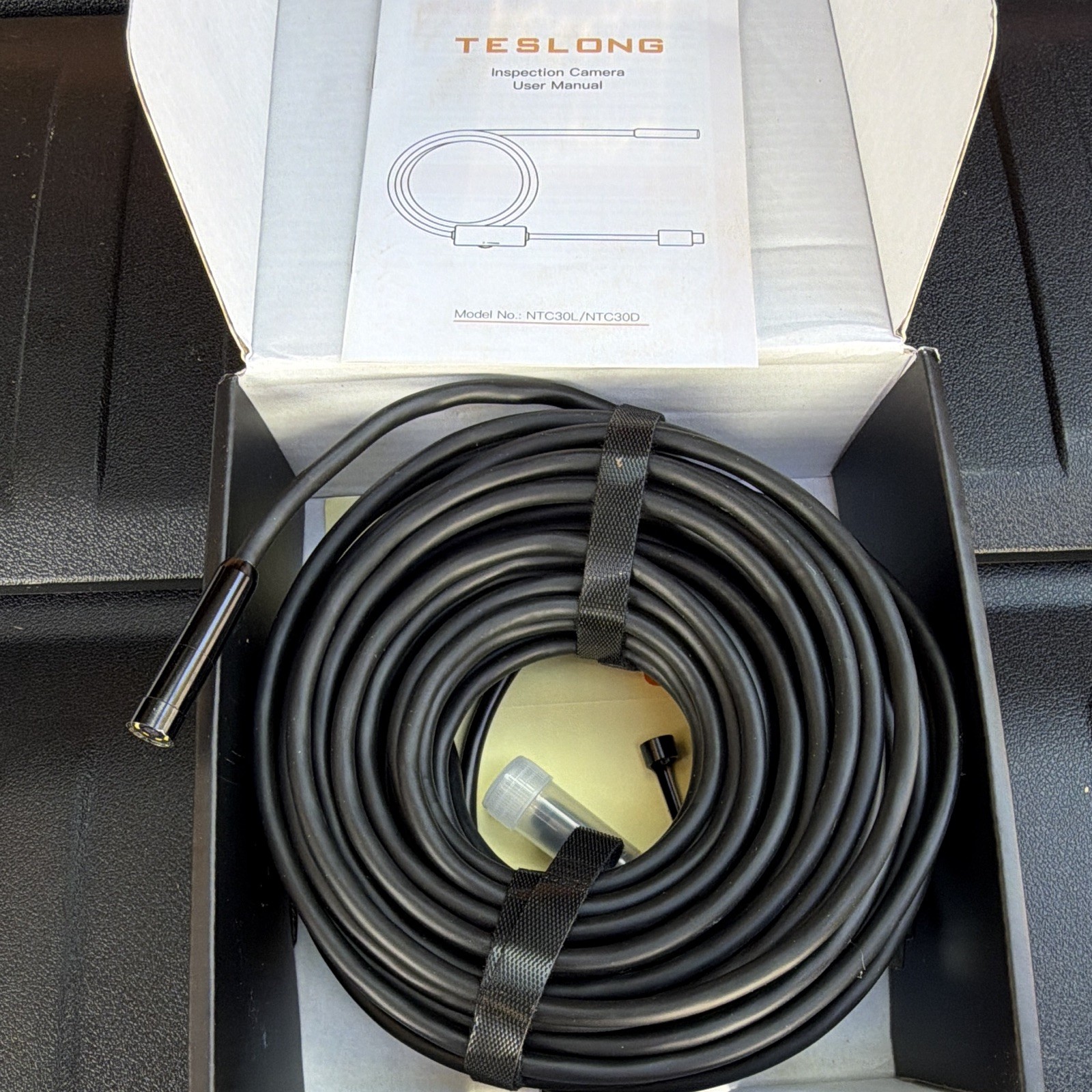Teslong NTC30L/NTC30D 1080P Inspection Camera 30ft 8.5mm Flexible LED