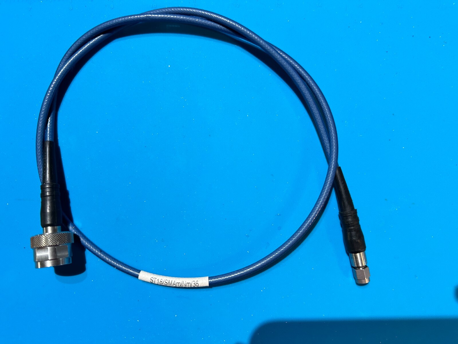 Huber+Suhner Sucotest ST18/SMAm/Nm/36 36 in Microwave Test Cable N/SMA Low Loss