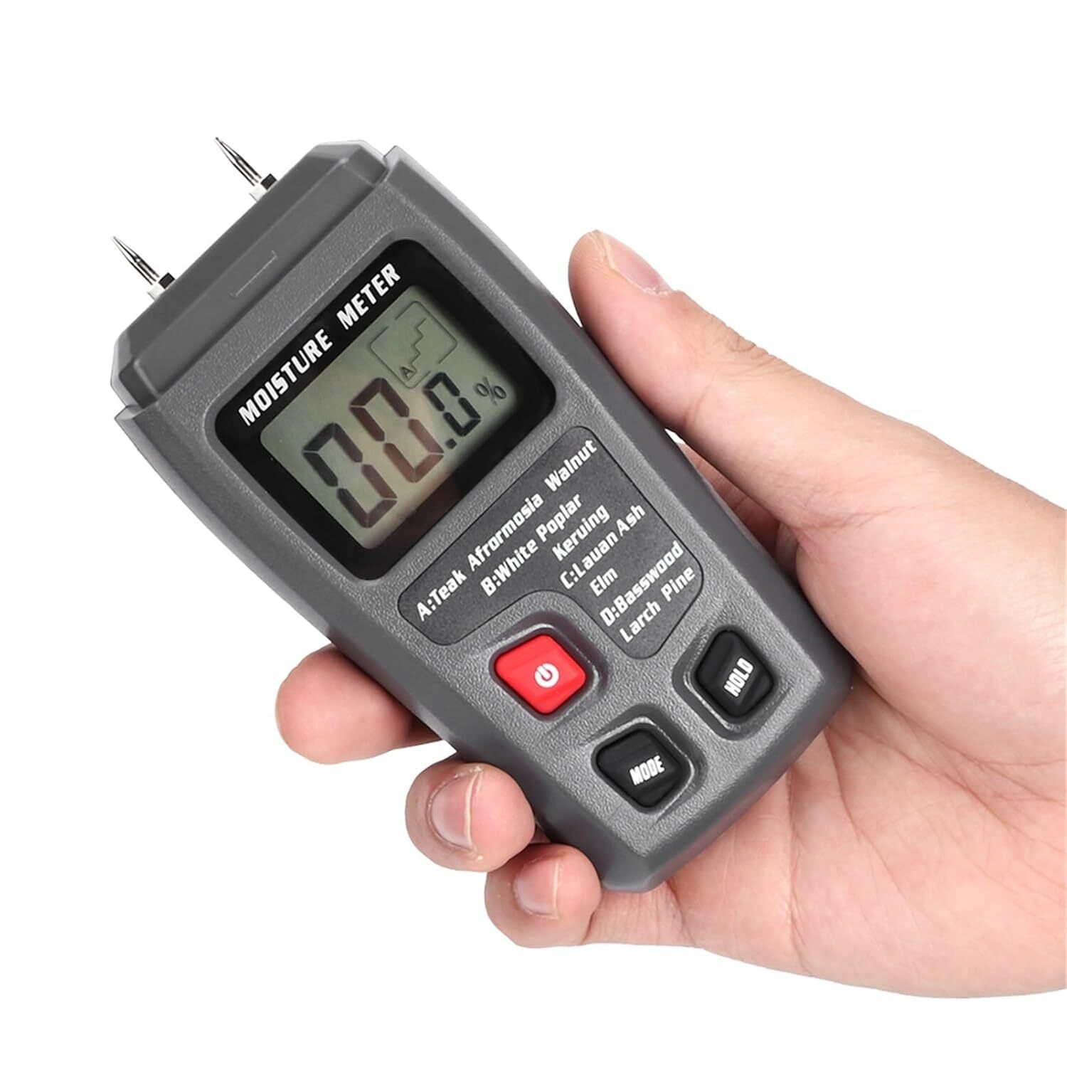 Digital LCD Wood Moisture Meter Detector Tester Wood Firewood Paper Cardboard