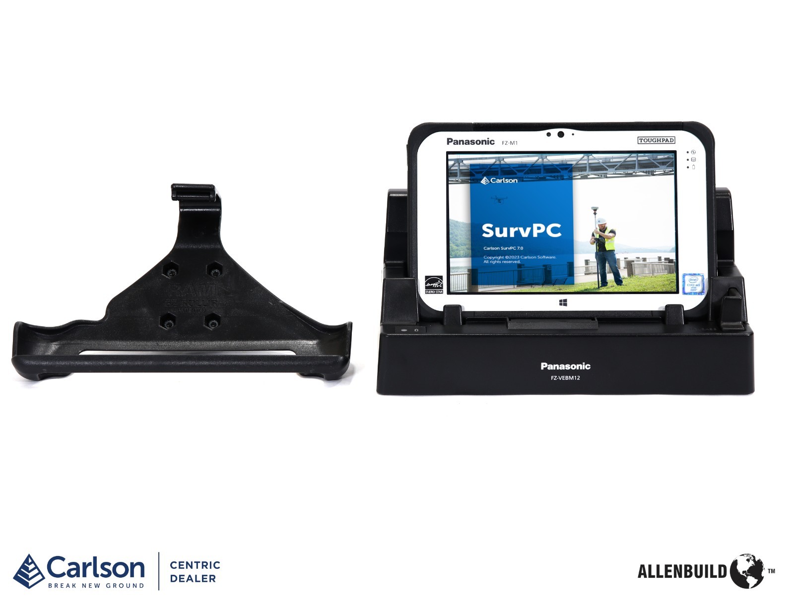Panasonic Toughpad FZ-M1 Rugged Tablet with Carlson SurvPC 7
