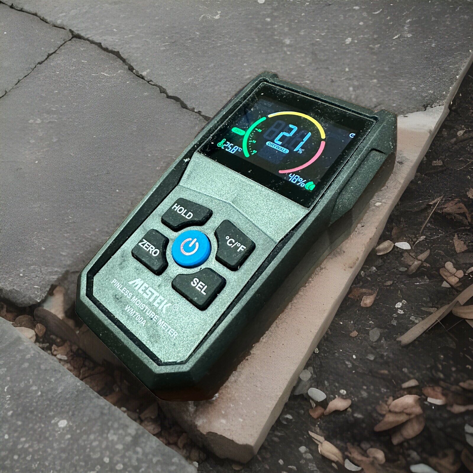 Pinless Moisture Meter Non-Destructive Moisture Detector 4 Wood Drywall Masonry