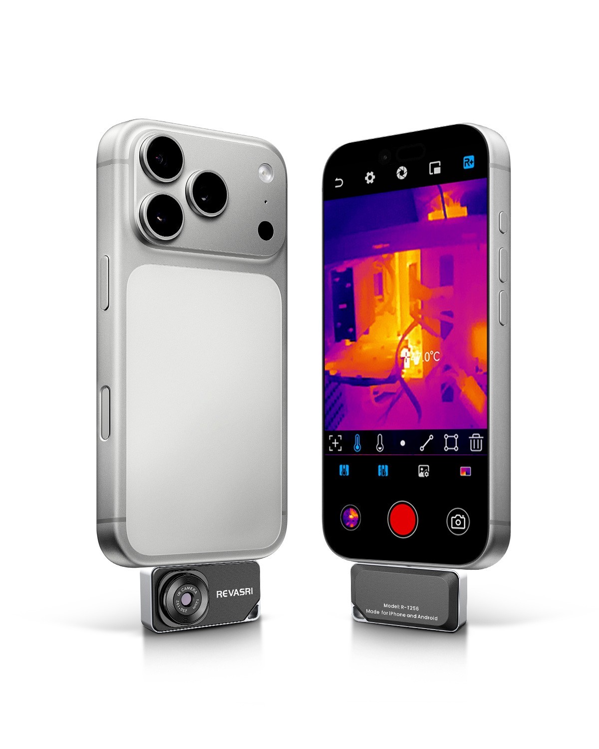 Thermal Camera for iPhone & Android, 512×384 IR Thermal Imager USB-C -4°F~842°F