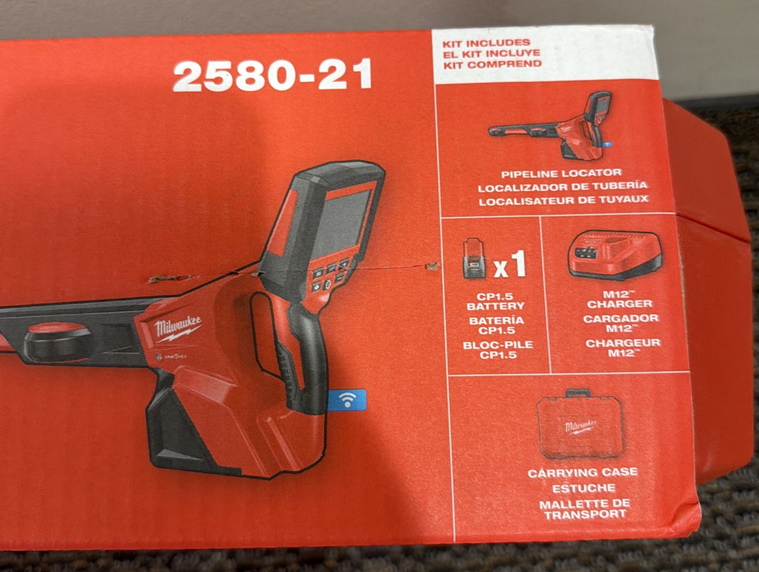 Milwaukee 2580-21 M12 Cordless Pipeline Locator Kit W/ Case***FREE SHIPPING***