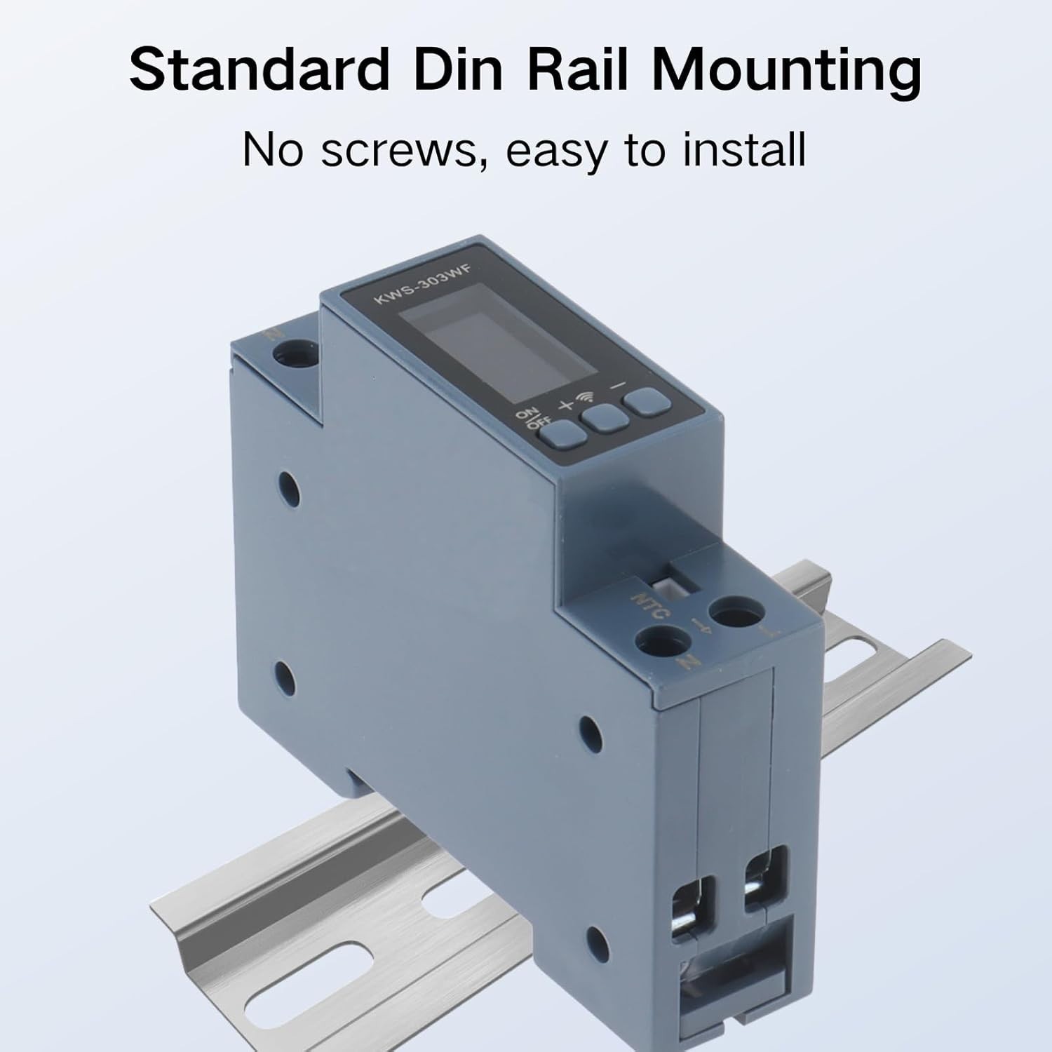 8-in-1 Digital Power Meter for Din Rail Smart Energy Monitor Voltage Current