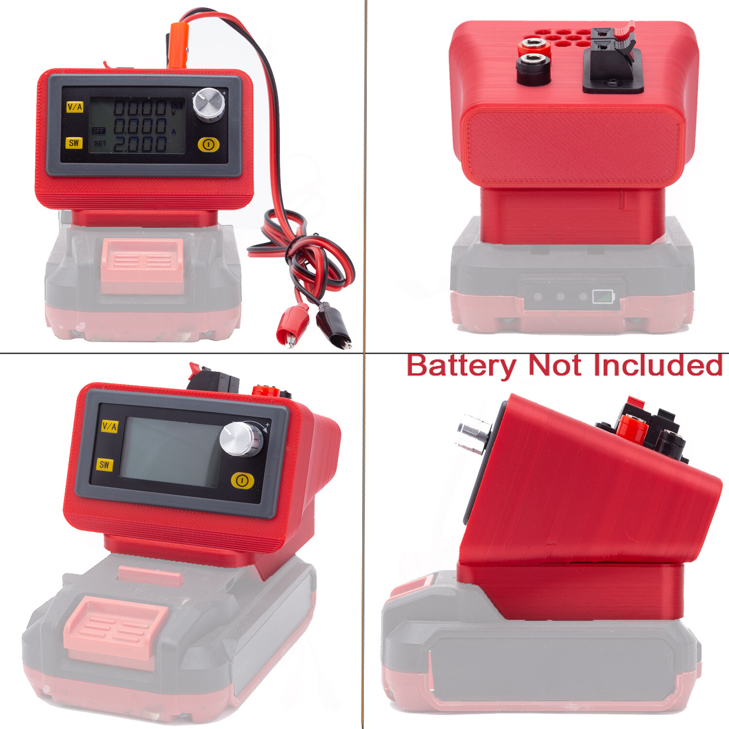 Portable Adjustable Power Voltage Supply To Fits Bauer DC 20V Li-Ion Battery