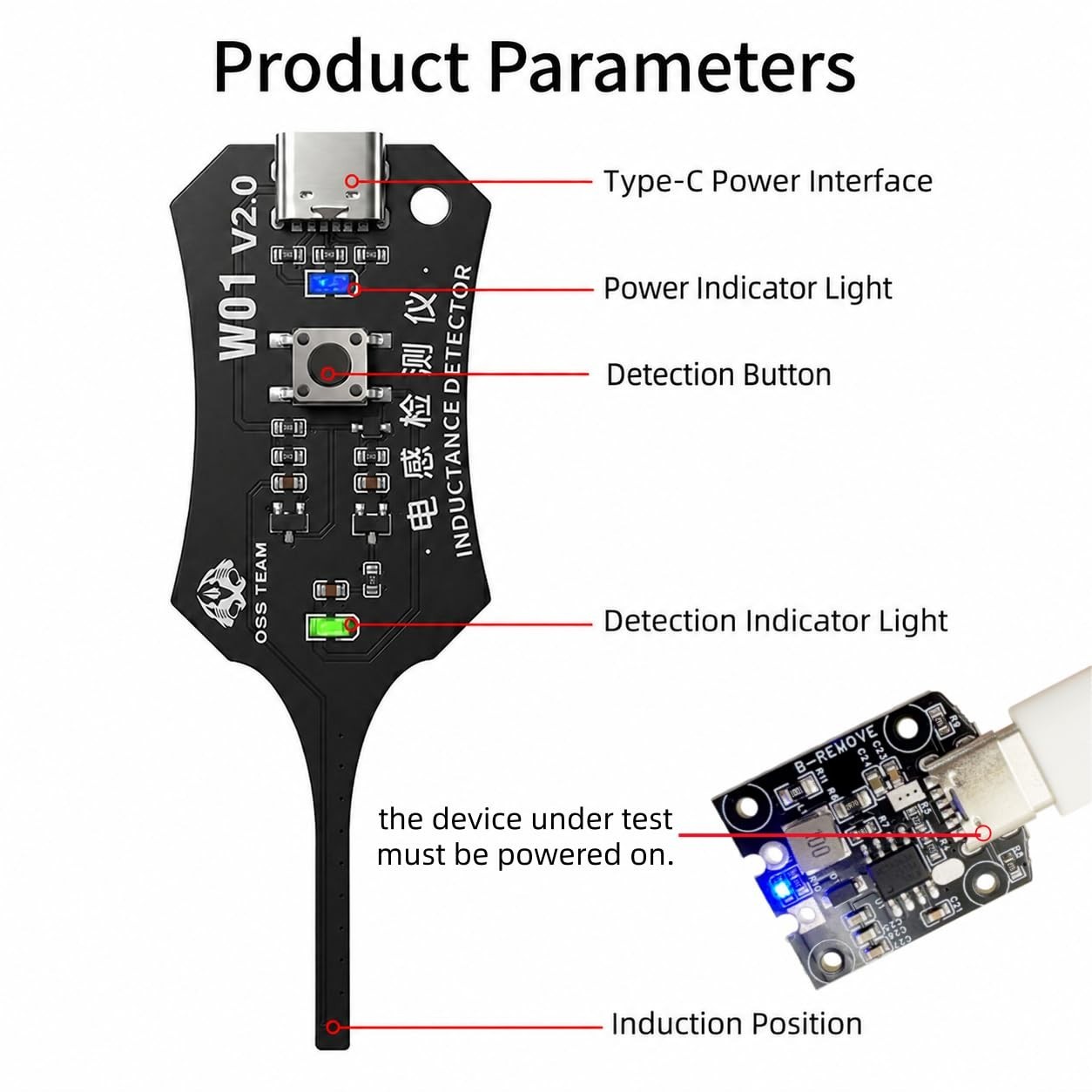 Electromagnetic Inductance Tester 2 Pcs, in-Circuit Inductor Tester, Inductio…