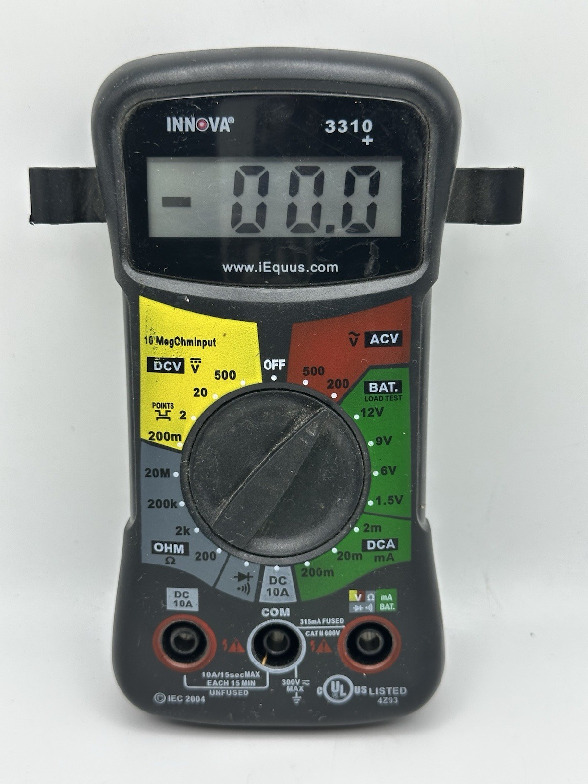 Innova Digital Multimeter Model 3310+ With Leads 2004 EUC